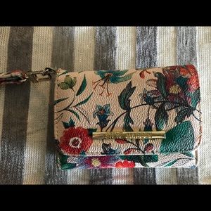 Steve Madden Floral Watercolor Wristlet / Wallet